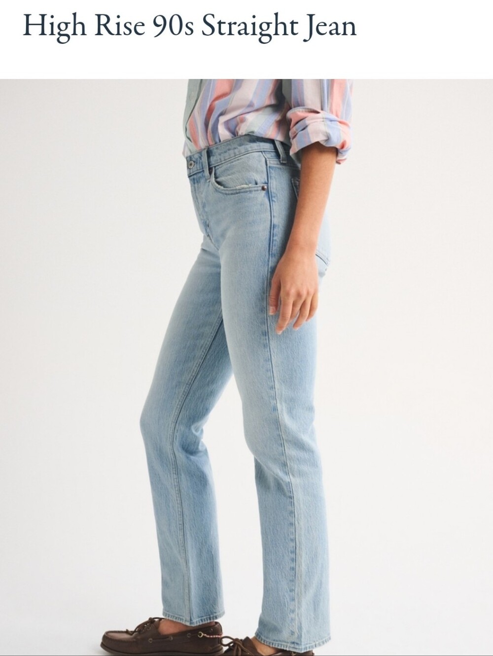 Abercrombie Curve Love High-Rise 90s Straight Jeans